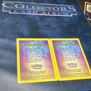 Pokémon League Ancient Mew Promo Info Cards Lot (WotC)